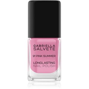 Gabriella Salvete Longlasting Enamel hosszantartó körömlakk magasfényű árnyalat 91 Pink Summer 11 ml kép