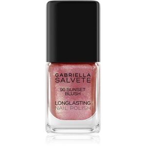 Gabriella Salvete Longlasting Enamel hosszantartó körömlakk gyöngyházfényű árnyalat 90 Sunset Blush 11 ml kép