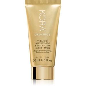 KORA Organics Turmeric Brightening & Exfoliating Scrub + Mask peeling és maszk 30 ml kép