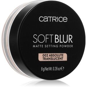 Catrice Soft Blur Matte Setting Powder fixáló porpúder árnyalat 002 Absolute Translucent 8 g kép