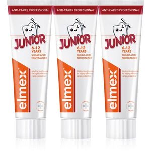 Elmex Anti-Caries Professional Junior fogkrém gyermekeknek 3x75 ml kép