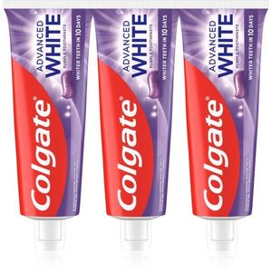 Colgate Advanced White Purple White fehérítő fogkrém 3x75 db kép