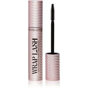 Revolution Wrap Lash Tubing hosszabbító, göndörítő és dúsító szempillaspirál árnyalat Black 8.5 ml kép