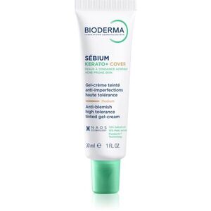 Bioderma Sébium Kerato+ Cover mattító tonizáló krém a pattanásos bőr hibáira 30 ml kép