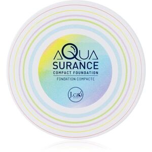 J.Cat Beauty Aquasurance kompakt púderes alapozó közepes vagy teljes fedésért árnyalat 100 Porcelain 9 g kép