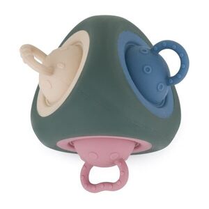 Petite&Mars Pop Up Triangle 10m+ rágóka Misty Green 1 db kép