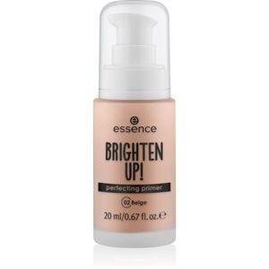 essence BRIGHTEN UP! Perfecting Primer folyékony alapozó bázis make-up alá árnyalat 02 Beige 20 ml kép
