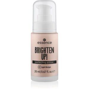 essence BRIGHTEN UP! Perfecting Primer folyékony alapozó bázis make-up alá árnyalat 01 Light Beige 20 ml kép