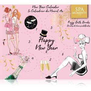 Spa Moments Happy New Year Sparkling Bath Bombs visszaszámláló naptár az újévig kép