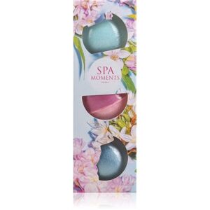 Spa Moments Fizzy Bath Bombs Shea Butter szénsavas fürdő golyók bambuszvajjal kép