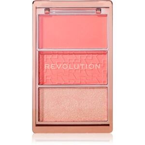 Revolution Blush Icon Palette arcpirosító paletta árnyalat Authentic Peach 9.8 g kép