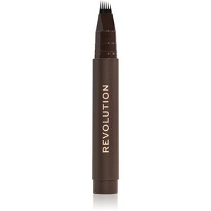 Revolution Instant Brow Hair szemöldök fixáló árnyalat Dark Brown 1.8 ml kép