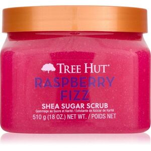 Tree Hut Shea Sugar Scrub Raspberry Fizz cukros peeling bambuszvajjal 510 g kép