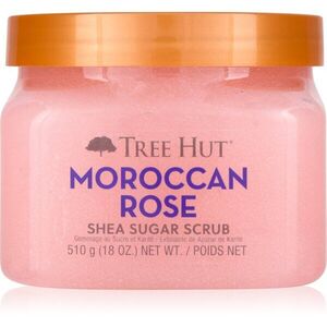 Tree Hut Shea Sugar Scrub Moroccan Rose cukros peeling bambuszvajjal 510 g kép