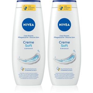 NIVEA Creme Soft ápoló tusoló gél takarékos kiszerelés 2 x 500 ml kép
