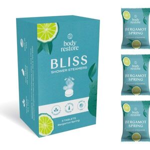 Body Restore Bliss Shower Steamers zuhanytabletták illatok Bergamot Spring 3 db kép