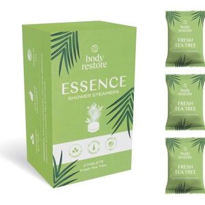 Body Restore Essence Shower Steamers zuhanytabletták illatok Fresh Tea Tree 3 db kép