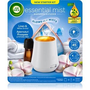 Air Wick Essential Mist Linen & White Orchid Aroma diffúzor töltettel 1 db kép