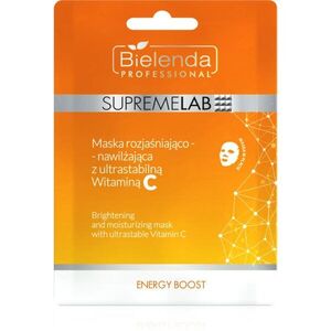 Bielenda Professional Supremelab Energy Boost fehérítő gézmaszk C vitamin 1 db kép