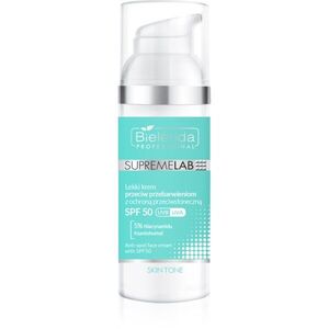 Bielenda Professional Supremelab Skin Tone nappali krém a pigmentfoltok ellen SPF 50 50 ml kép
