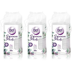 Bel Face & Body Square Pads sminklemosó vattakorong takarékos kiszerelés 3x50 db kép