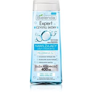 Bielenda Expert Pure Skin Moisturizing micellás víz normál és száraz, érzékeny bőrre 3 az 1-ben 400 ml kép