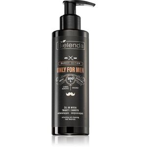 Bielenda Only for Men Barber Edition tisztító gél az arcra és a szakállra 190 g kép