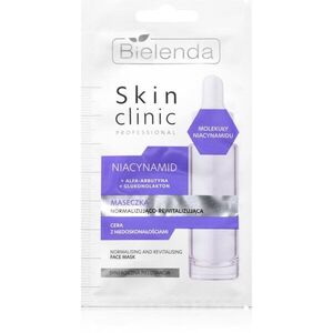 Bielenda Skin Clinic Professional Niacinamide éjszakai revitalizáló megújító maszk problémás és pattanásos bőrre 8 g kép