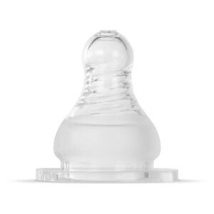 Baboo Liquid Silicone Teat Fast Flow etetőcumi Narrow Neck 6m+ 2 db kép