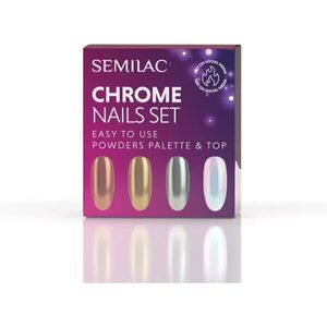 Semilac Set Chrome Nails ajándékszett körmökre kép