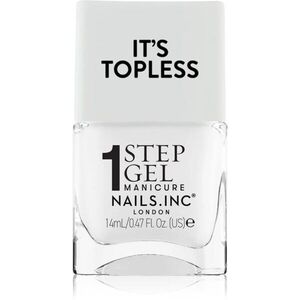 Nails Inc. It’s Topless géles körömlakk a hosszan tartó hatásért árnyalat Reese 14 ml kép
