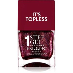 Nails Inc. It’s Topless géles körömlakk a hosszan tartó hatásért árnyalat Scarlett 14 ml kép