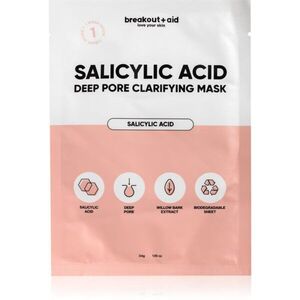 breakout + aid Salicylic Acid Deep Pore Clarifying Mask arcmaszk szalicilsavval 34 g kép