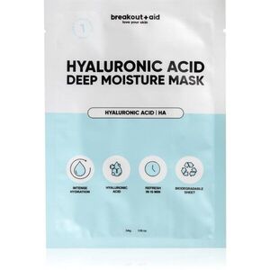 breakout + aid Hyaluronic Acid Deep Moisture Mask hidratáló gézmaszk hialuronsavval 34 g kép