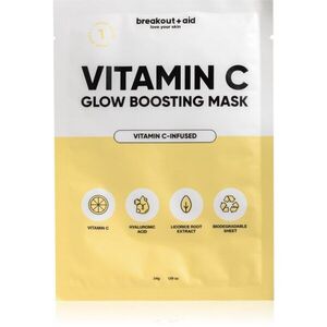 breakout + aid Vitamin C Glow Boosting Mask arcmaszk C vitamin 34 g kép