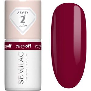 Semilac Easy Off Step 2 gél körömlakk UV / LED-es lámpákhoz árnyalat Cherry Coke 7 ml kép