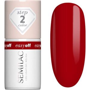 Semilac Easy Off Step 2 gél körömlakk UV / LED-es lámpákhoz árnyalat The Red Core 7 ml kép