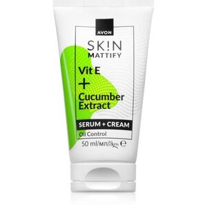 Avon Mattify Vit E + Cucumber Extract krém 2 az 1-ben 50 ml kép