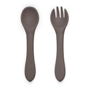 Petite&Mars Take&Match Silicone Cutlery étkészlet Bitter Cocoa 6m+ 2 db kép