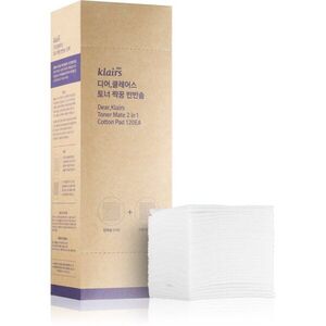 Klairs Supple Preparation Toner Mate Cotton Pad Pamut vattakorong bőrtisztításhoz és sminklemosáshoz 120 db kép