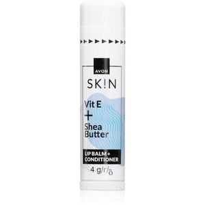 Avon Sk!n Vit E + Shea Butter tápláló szájbalzsam bambuszvajjal 4 g kép