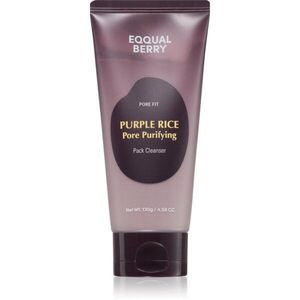 EQQUALBERRY Purple Rice Pore Purifying Pack Cleanser mélyisztító hab hámlasztó hatással 130 g kép