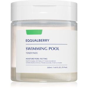 EQQUALBERRY Swimming Pool Toner Pads hámlasztó kendők hidratáló hatással 70 db kép