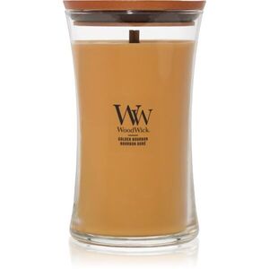 Woodwick Opulent Wood Golden Bourbon illatgyertya fa kanóccal (hearthwick) 609.5 g kép