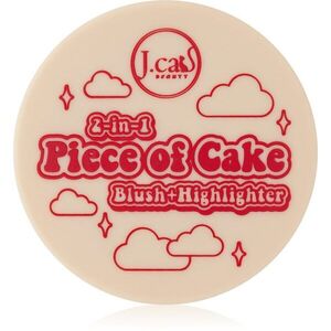 J.Cat Beauty 2 In 1 Piece Of Cake élénkítő arcpirosító árnyalat Cherry Sweet 12.1 g kép