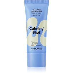 MAMONDE Calming Shot Azulene Suncream ápoló arckrém nyugtató hatással SPF 50+ 35 ml kép