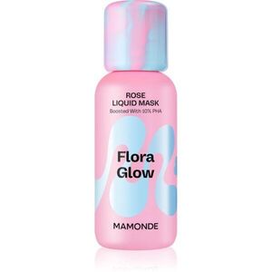MAMONDE Flora Glow Rose Liquid Mask hidratáló arcmaszk hámlasztó hatással 80 ml kép