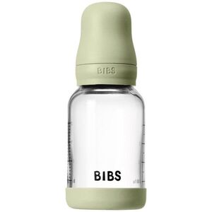 BIBS Baby Glass Bottle Silicone antikólikás cumisüveg szilikon itatócsőrrel Sage 1 db kép