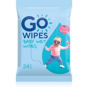GoWipes Baby Wet Wipes nedves törlőkendők gyermekeknek születéstől kezdődően 24 db kép