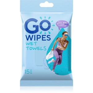 GoWipes Wet Towels frissítő nedves törlőkendők 26x20 cm 15 db kép